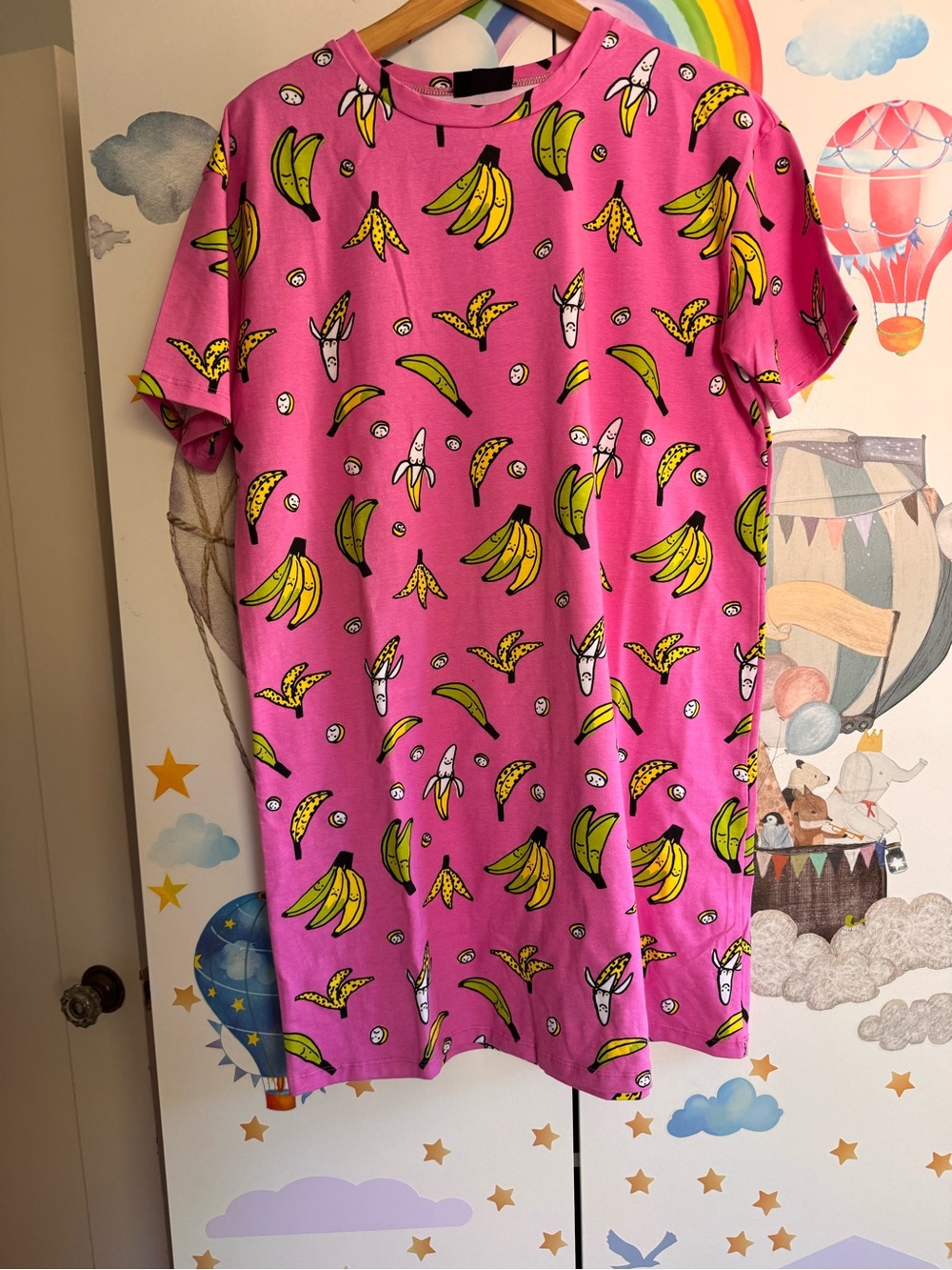 Nooworks large banana boobs tee dress NWOT
